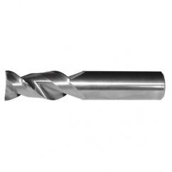 1/4x1/4x1/2x2-1/2 2FL Square Carbide End Mill-Round Shank-Uncoated - First Tool & Supply