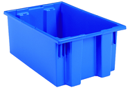 19-1/2 x 15-1/2 x 10'' - Blue Nest-Stack-Tote Box - First Tool & Supply