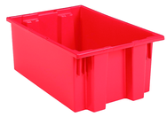 19-1/2 x 15-1/2 x 10'' - Red Nest-Stack-Tote Box - First Tool & Supply