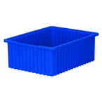 20-1/8 x 14-7/8 x 7-7/16'' - Blue Akro-Grid Stackable Containers - First Tool & Supply