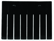 Black 6-Pack Long Bin Dividers for use with Akro-Grid Container 33-168 - First Tool & Supply