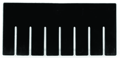 Black 6-Pack Long Bin Dividers for use with Akro-Grid Container 33-228 - First Tool & Supply