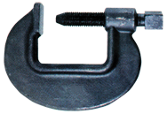 Heavy Duty Forged Deep Throat C-Clamp - 3-1/4'' Throat Depth, 6-5/8'' Max. Opening - First Tool & Supply