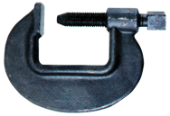 Heavy Duty Forged Deep Throat C-Clamp - 1-9/16'' Throat Depth, 2-3/8'' Max. Opening - First Tool & Supply