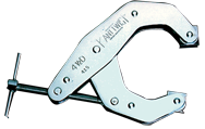 T-Handle Deep Throat Clamp - 2-1/4'' Throat Depth, 4-1/2'' Max. Opening - First Tool & Supply