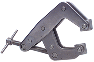 T-Handle Stainless Steel Clamp - 2-1/4'' Throat Depth, 4-1/2'' Max. Opening - First Tool & Supply