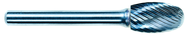 6mm EdgeHog Elliptical Carbide Bur SE-1M-D Standard Alt Diamond (Double) - First Tool & Supply