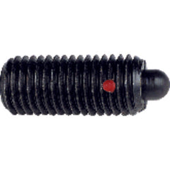 End Force Spring Plunger - 2.7 lbs Initial End Force, 7.3 lbs Final End Force (8–32 Thread) - First Tool & Supply