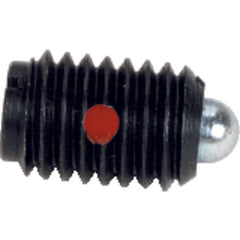 End Force Spring Plunger-Short - 0.50 lbs Initial End Force, 1.5 lbs Final End Force (8–32 Thread) - First Tool & Supply