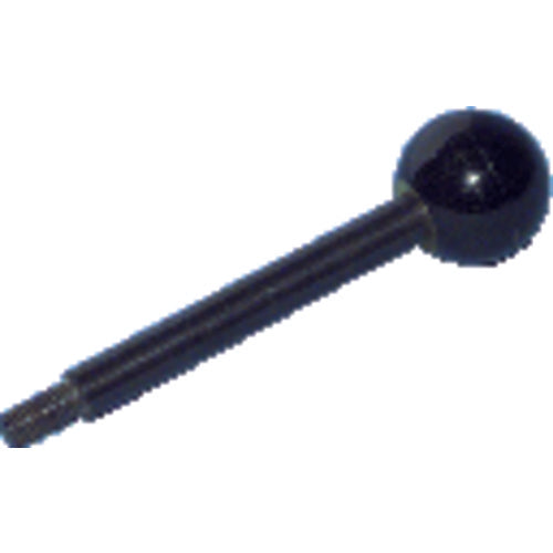 Plastic Ball Knob with Shaft - 1/4″–20 Thread Size, 3 1/2″ Handle Length, 3/8″ Thread Length - First Tool & Supply