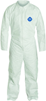 Tyvek® White Collared Zip Up Coveralls - Large (case of 25) - First Tool & Supply