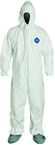 Tyvek® White Zip Up Coveralls w/ Attached Hood & Boots - 5XL (case of 25) - First Tool & Supply
