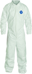 Tyvek® White Collared Zip Up Coveralls w/ Elastic Wrist & Ankles - 4XL (case of 25) - First Tool & Supply
