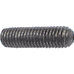 #10-24 × 1/2″ - Black Finish Heat Treated Alloy Steel - Socket Set Screws - Cup Point - First Tool & Supply