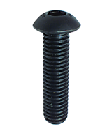 5/16-24 x 1/2 - Black Finish Heat Treated Alloy Steel - Cap Screws - Button Head - First Tool & Supply