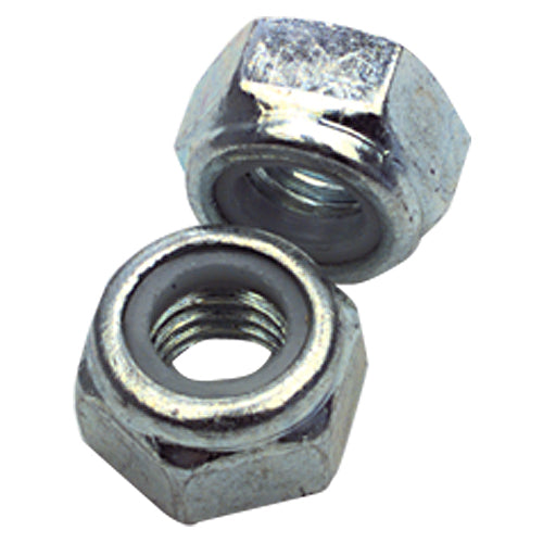 M6-1.00 - Zinc / Bright - Nylon Insert Stop Nut - First Tool & Supply