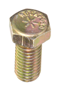 1-1/4-7 x 10 - Zinc / Yellow Plated Heat Treated Alloy Steel - Cap Screws - Hex - First Tool & Supply