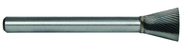 1/4 EdgeHog Back Taper Carbide Bur SN-1 Standard Alt Diamond (Double) - First Tool & Supply