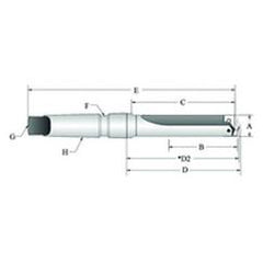 22000S-003IS T-A® Spade Blade Holder - Straight Flute- Series 0 - First Tool & Supply