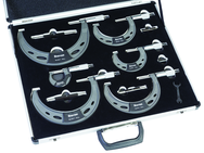 #ST444.1CXRLZ   0 - 6" / 0-150mm .0001 Graduation Micrometer Set - First Tool & Supply