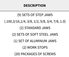 Snap Jaws - Advanced 4" Set - Part #  4PKG-100 - First Tool & Supply