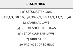 Snap Jaws - Advanced 8" Set - Part #  8PKG-100 - First Tool & Supply