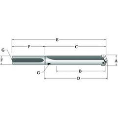 27030S-150L Straight T-A® Spade Blade Holder - Straight Flute- Series 3 - First Tool & Supply