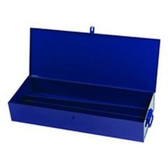 30-1/4 x 8-1/8 x 4-3/4" Blue Toolbox - First Tool & Supply