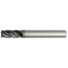 5/8x5/8x3x5-1/4 4FL Square Carbide End Mill-Round Shank-TiAlN - First Tool & Supply