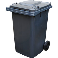 Gray Poly Trash Can 95 Gal Capacity - Exact Industrial Supply