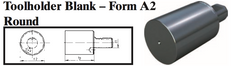 VDI Toolholder Blank - Form A2 Round - Part #: CNC86 B50.98.400 - First Tool & Supply