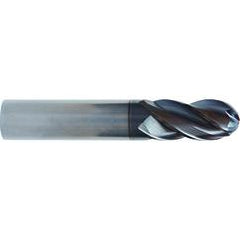 1/2x1/2x5/8x2-1/2 4 Flute Ball Nose TuffCut® XT HP End Mill ALtima® Blaze Coated - First Tool & Supply