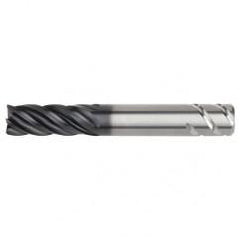 1/2x1/2x1-1/4x3 .030R 5FL Carbide End Mill-Weldon Shank-AlTiN - First Tool & Supply