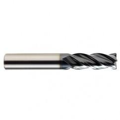 3/8 x 3/8 x 1/2 x 2-1/2 4Fl .030 C/R Carbide End Mill - TiALN - First Tool & Supply