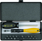 ESD TorqueVario-S Handle 15-80 in oz Micro Bit 24 Piece Set In Storage Box - First Tool & Supply