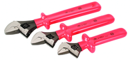 Insulated Adjustable 3 Piece Wrench Set 8"; 10" & 12" - First Tool & Supply