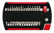 31 Piece - Slotted 5.5; 6.5; 8.0mm Phillips #0-3; Torx T6-T25; Hex Metric 2.0-6.0mm Hex Inch 5/64-1/4" - Magnetic 1/4" Bit Holder - Insert Bit Set in XSelector Storage Box - First Tool & Supply
