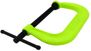 Drop Forged Hi Vis C-Clamp, 2" - 12-1/4" Jaw Opening, 6-5/16" Throat Depth - First Tool & Supply