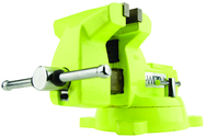 1550, High-Visibility Safety Vise, 5" Jaw Width, 5-1/4" Jaw Opening - First Tool & Supply