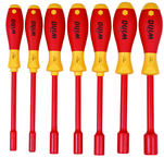 Insulated Nut Driver Inch Set Includes: 3/16" - 1/2". 7 Pieces - First Tool & Supply