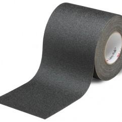 List 610 6" x 60' Slip-Resistant Tape - Black - First Tool & Supply