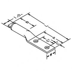 40153 ALUMINUM TWO HOLE LUG DK BLUE - First Tool & Supply