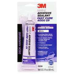 3M Marine Adhesive Sealant 4000 UV Pn05280 White 3 oz Tube - First Tool & Supply