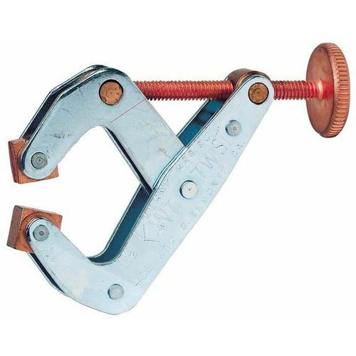 Round Handle Clamp - 1 1/8″ Throat Depth, 1 1/2″ Max. Opening - First Tool & Supply