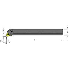 A12R MCLNL3 Steel Boring Bar w/Coolant - First Tool & Supply