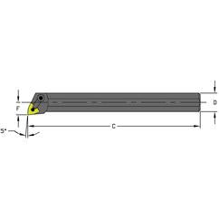 A20S MWLNL4 Steel Boring Bar w/Coolant - First Tool & Supply