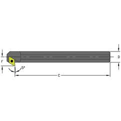 A12Q SDXCL3 Steel Boring Bar w/Coolant - First Tool & Supply