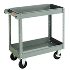 24"W x 36"D x 32"H Service Cart w/16 GA Posts, 5" Dia. Casters Powder Coat Finish - First Tool & Supply