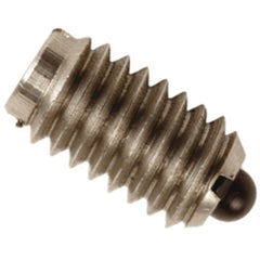 End Force Spring Plunger - 30.75 lbs Initial End Force, 15.5 lbs Final End Force (5/16″–18 Thread) - First Tool & Supply