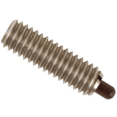 End Force Spring Plunger - 2.9 lbs Initial End Force, 11.1 lbs Final End Force (10–32 Thread) - First Tool & Supply